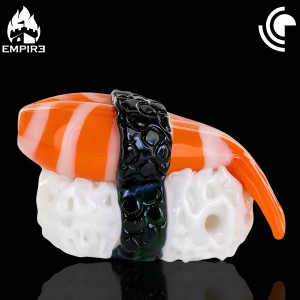 Empire Glassworks - Shrimp Nigiri Dry Pipe [2124]*